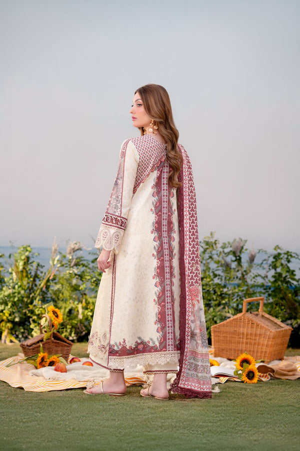 AABYAAN Shezlin Chikankari 3- Piece Unstitched Collection