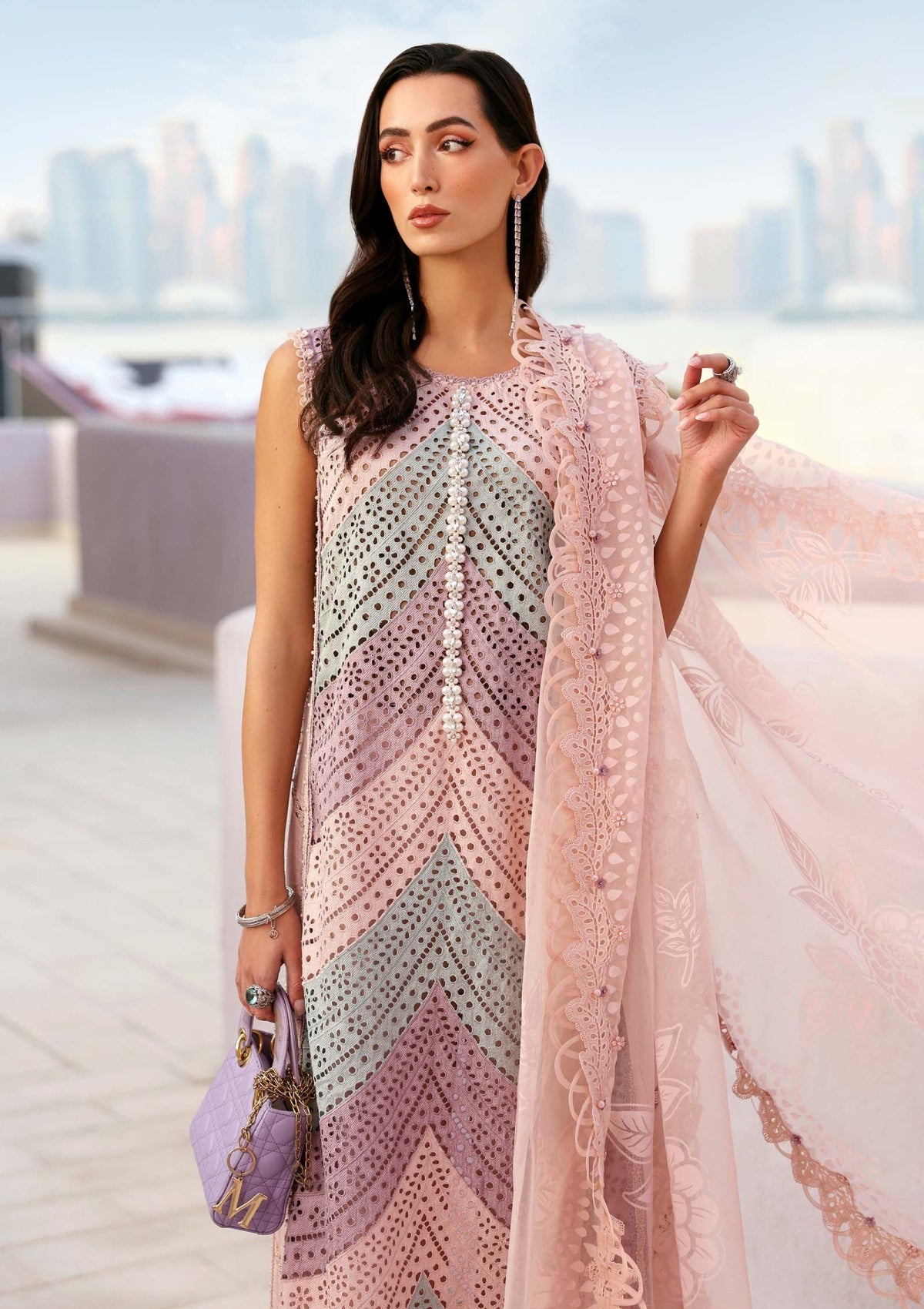 Maria.B Swiss Lawn Embroidered 3-Piece Artical