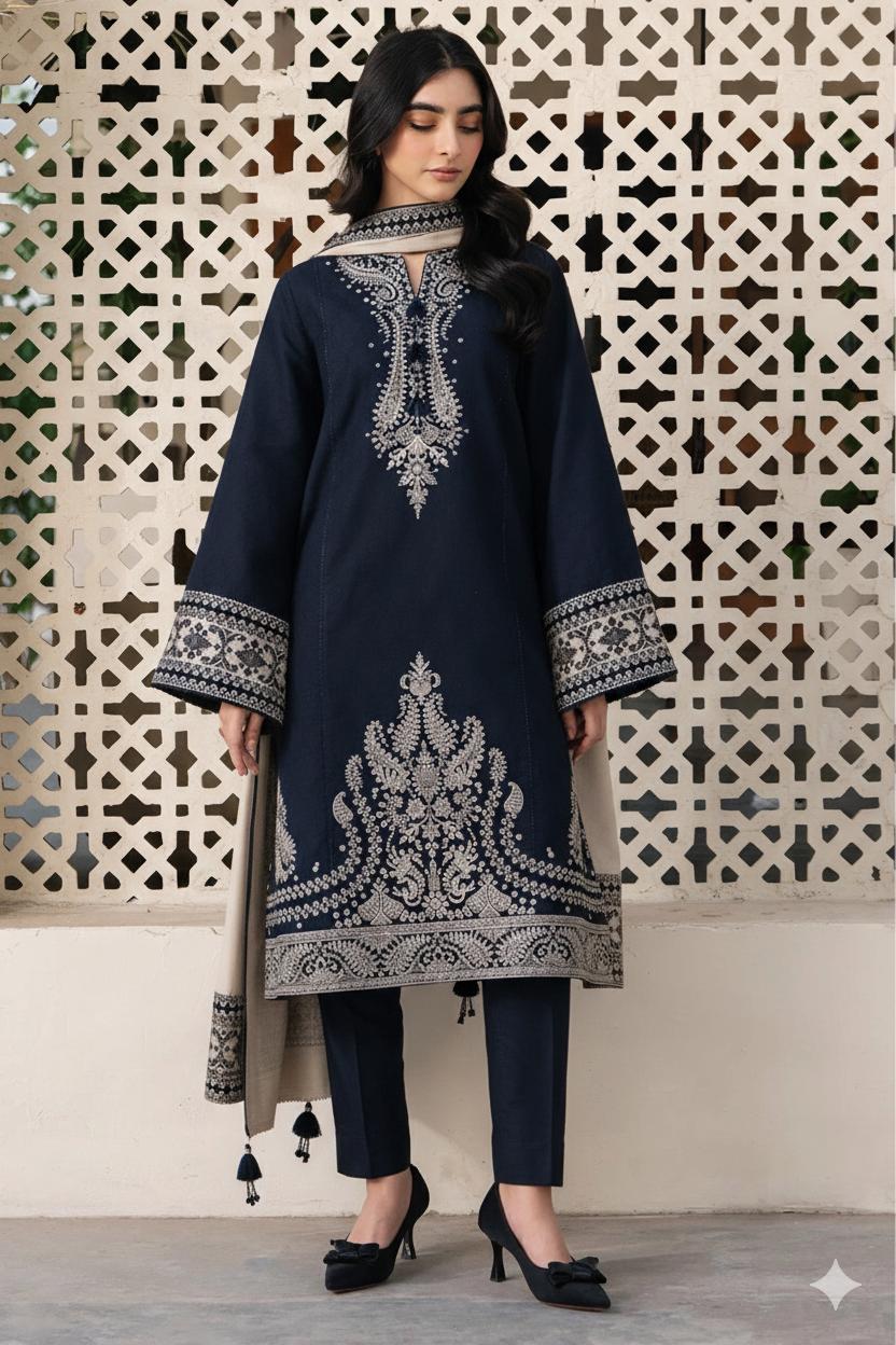 Jazmin Pure Lawn Unstitched 3-Piece Embroidered Collection