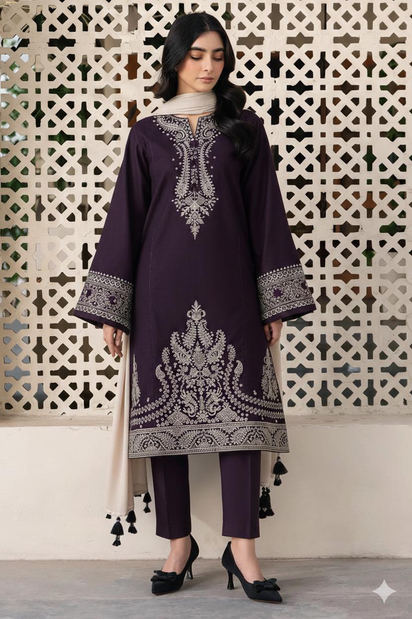 Jazmin Pure Lawn Unstitched 3-Piece Embroidered Collection