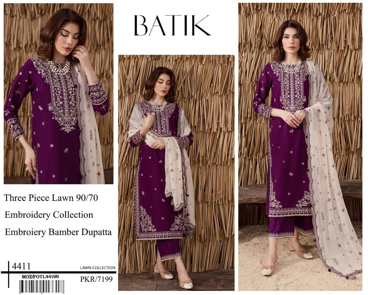 BATIK Lawn 3-Piece Unstitched Lastest 2026 Collection