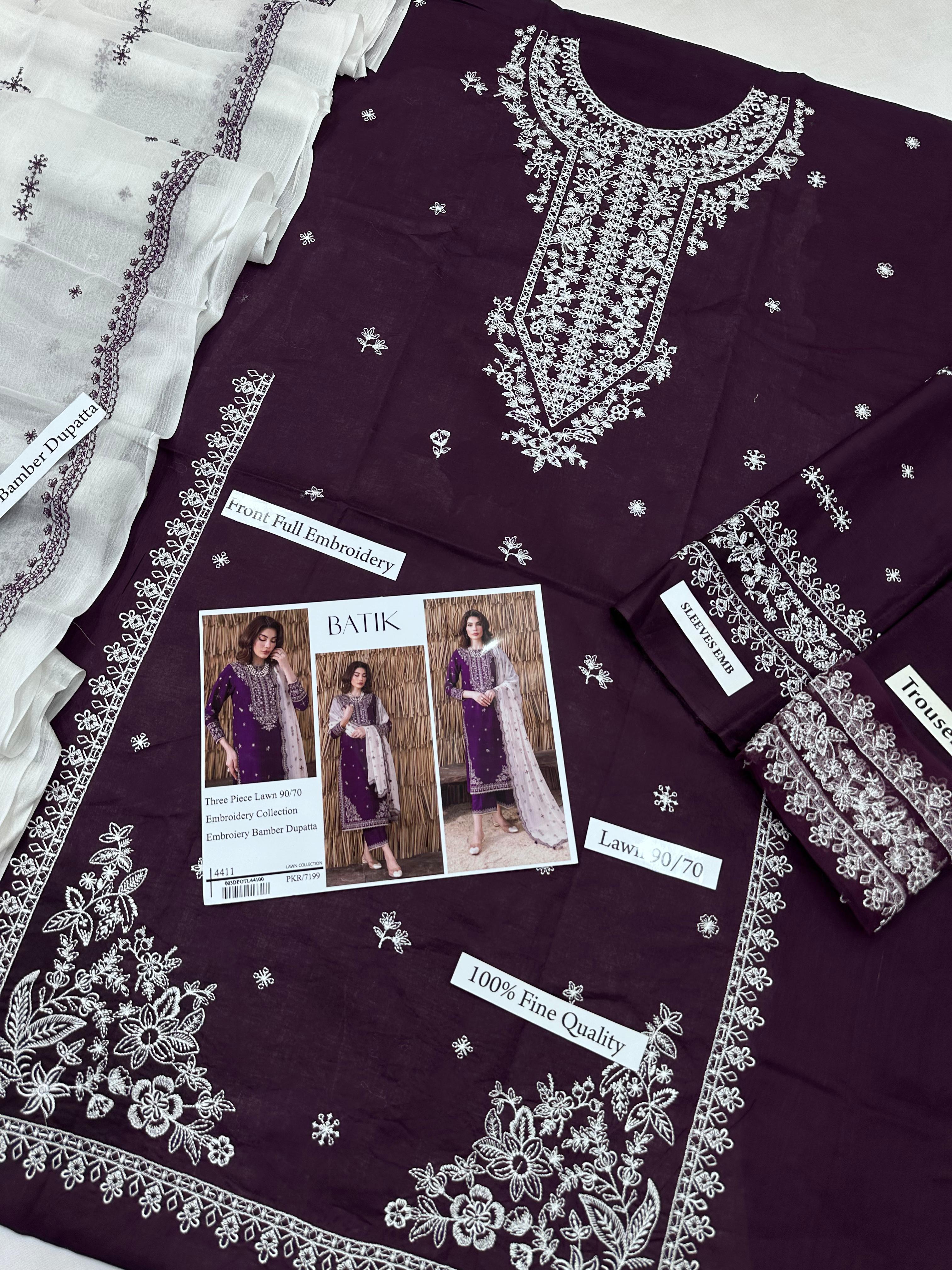 BATIK Lawn 3-Piece Unstitched Lastest 2026 Collection