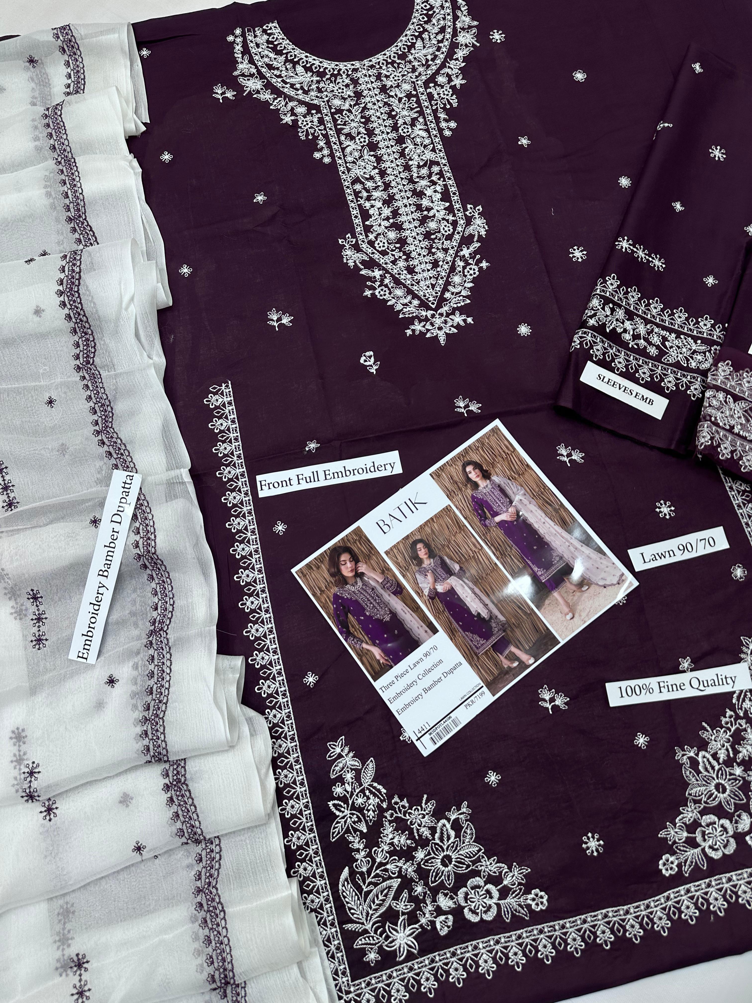 BATIK Lawn 3-Piece Unstitched Lastest 2026 Collection