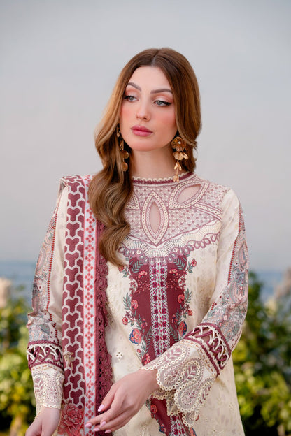 AABYAAN Shezlin Chikankari 3- Piece Unstitched Collection