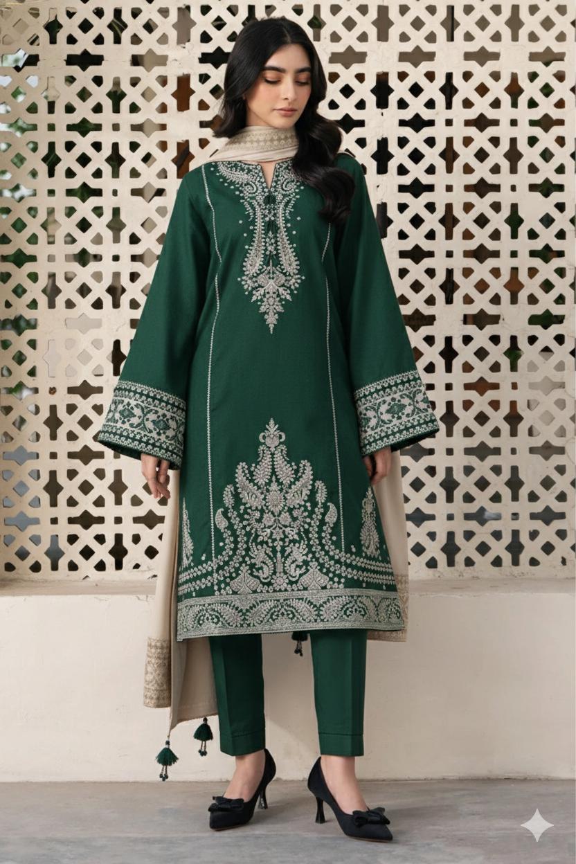 Jazmin Pure Lawn Unstitched 3-Piece Embroidered Collection